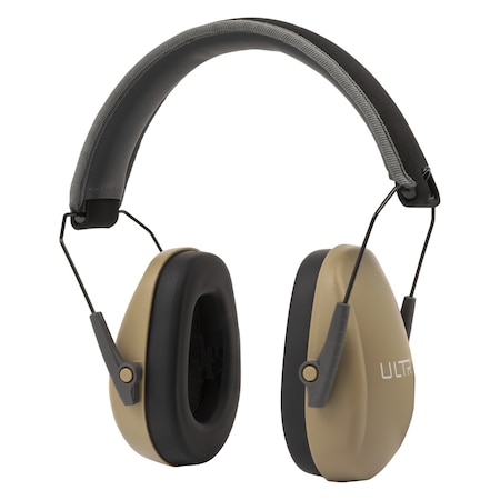 Ultrx Slim Profile Passive Earmuff, Taupe 4154